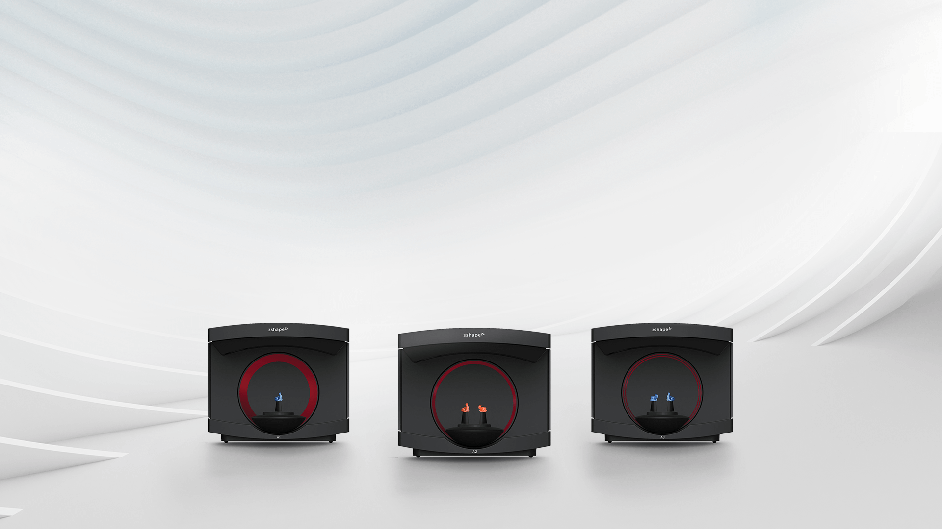 Three E-Series lab scanners