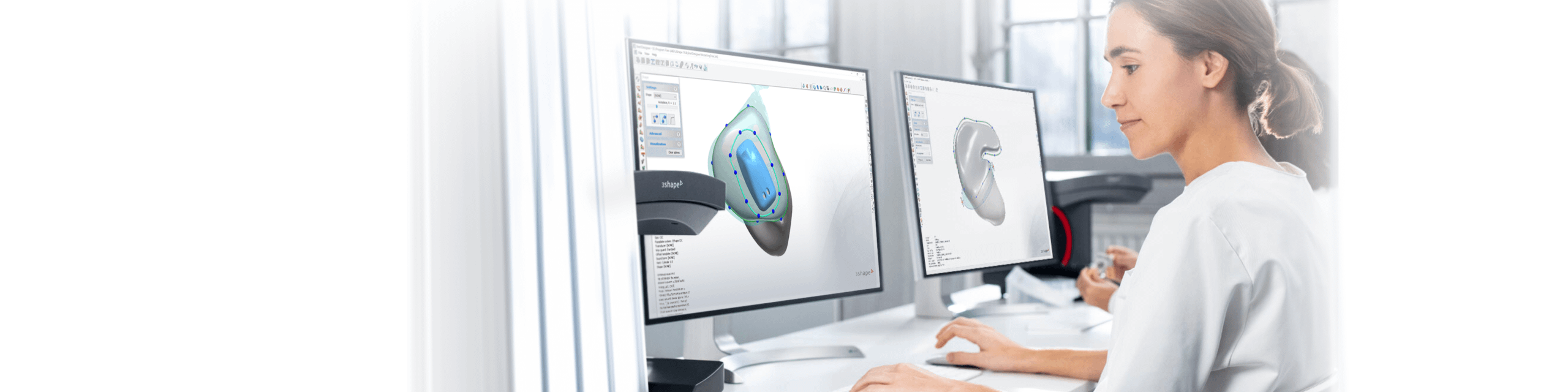Dental System software on monitors