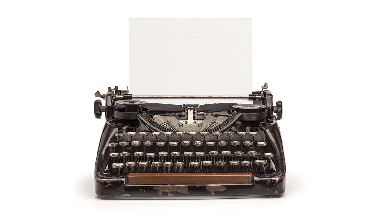 Old vintage typewriter