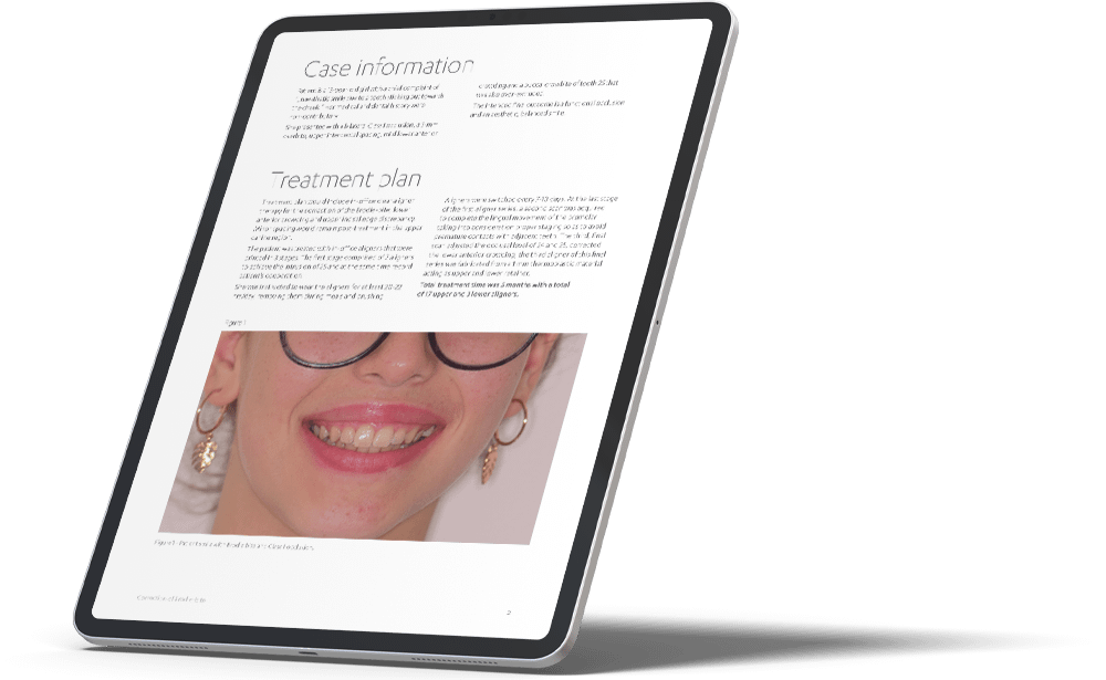 Lower anterior crowding and upper incisal edge