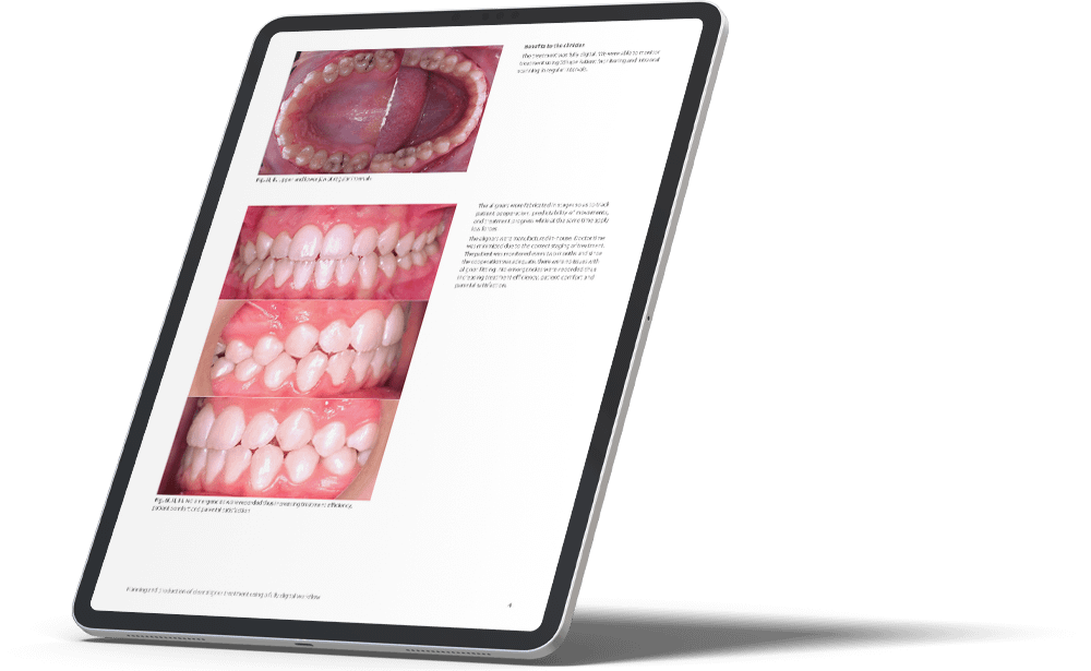 Dental images on tablet