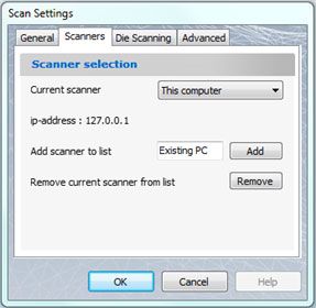 scan settings