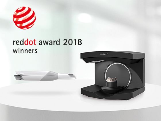 Two 3Shape scanners won Red Dot Award